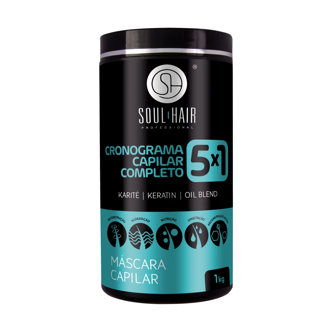 Cronograma Capilar 5×1 Máscara · 1 kg