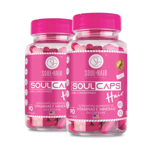 Vitamina Soul Caps Hair - Tratamento 180 dias.